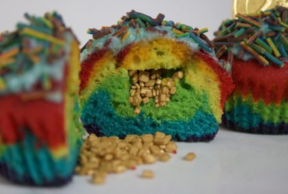 Regnbuemuffin