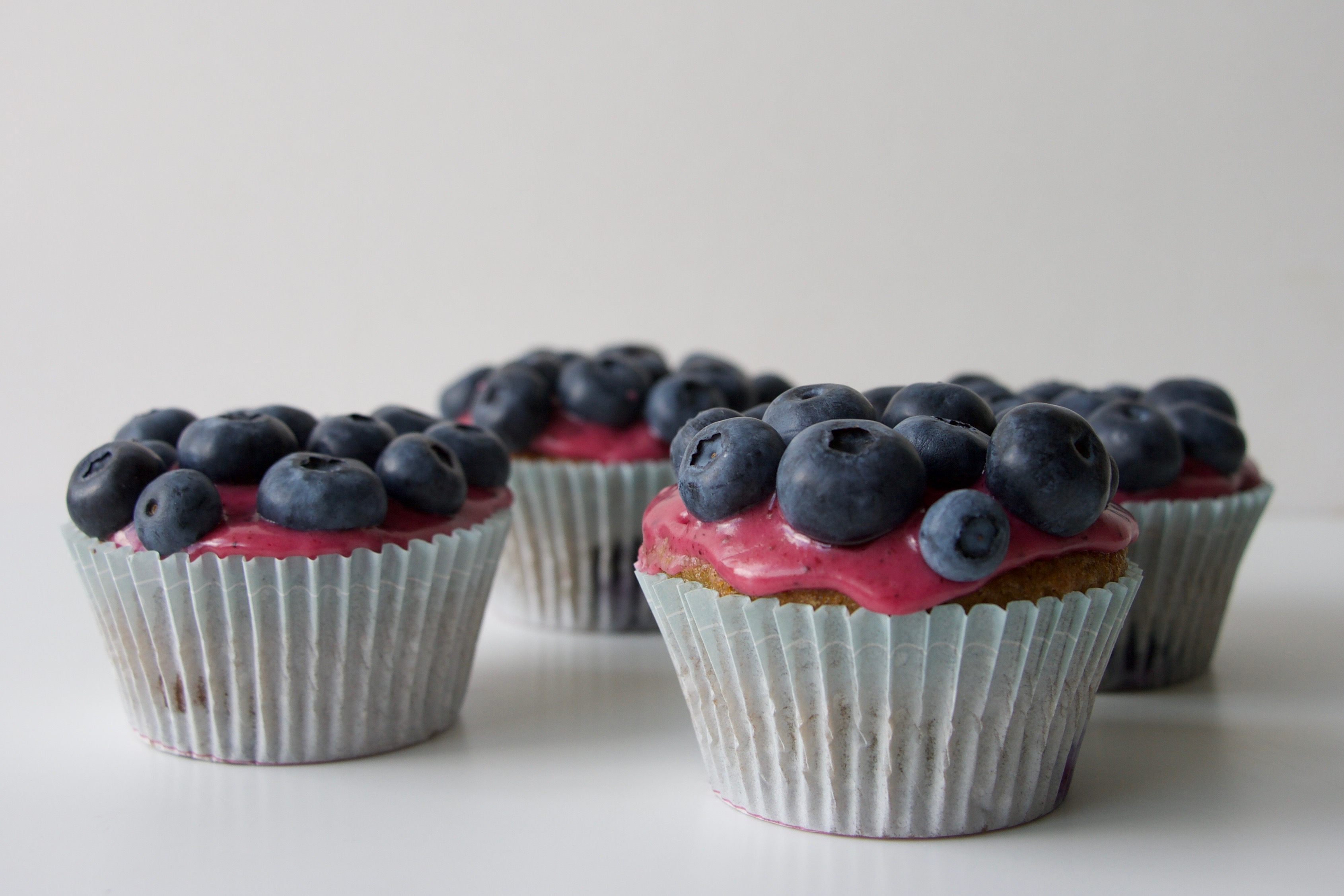Blåbærcupcakes