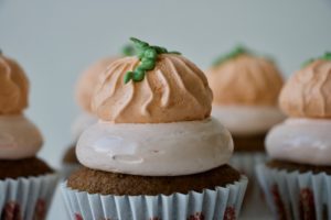 Græskarcupcakes