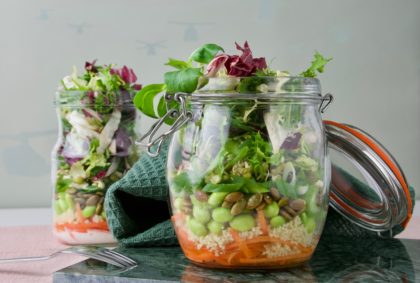 Salat i glas