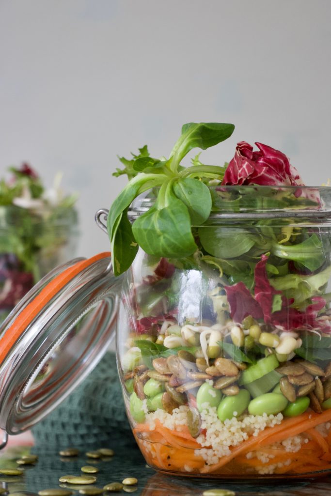 Salat i glas