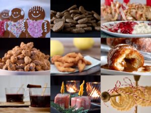 Småkagemand pebernødder risalamande brændte mandler klejner brunnerbasser berliner pfannkuchen gløgg julelys vanillekranse bagvrk.dk