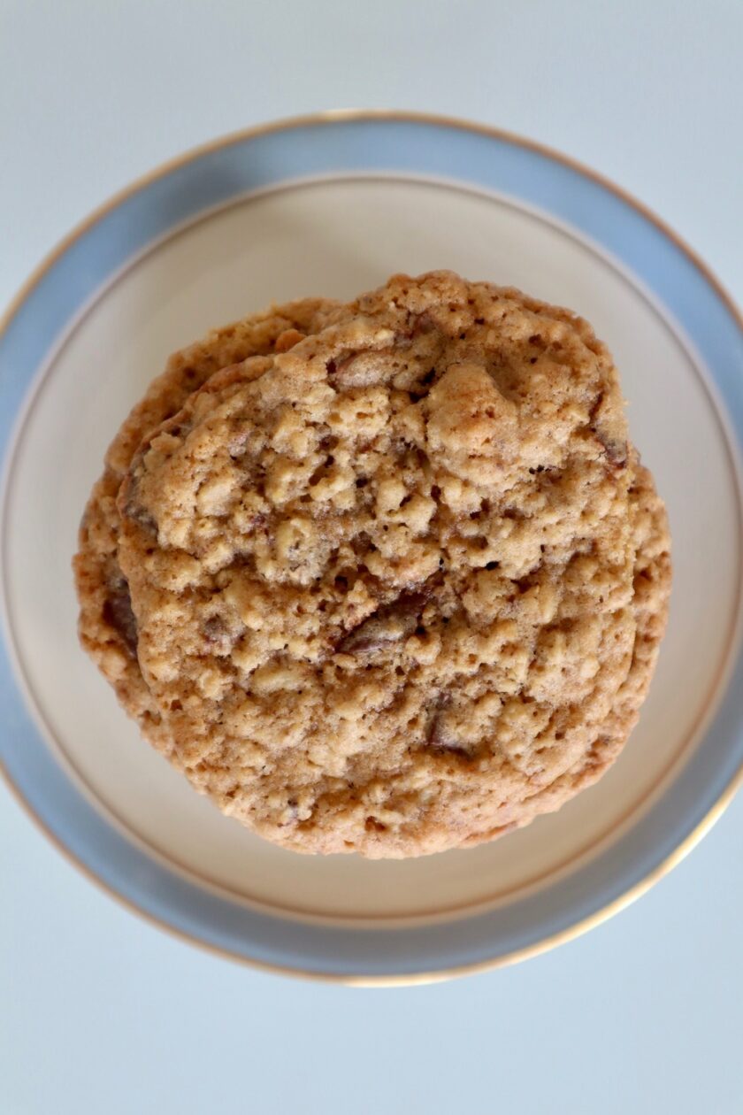 Havregryncookies set oppefra Bagvrk.dk