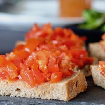 Pan con tomates tapas udvalgt brød med tomater bruschetta Bagvrk.dk