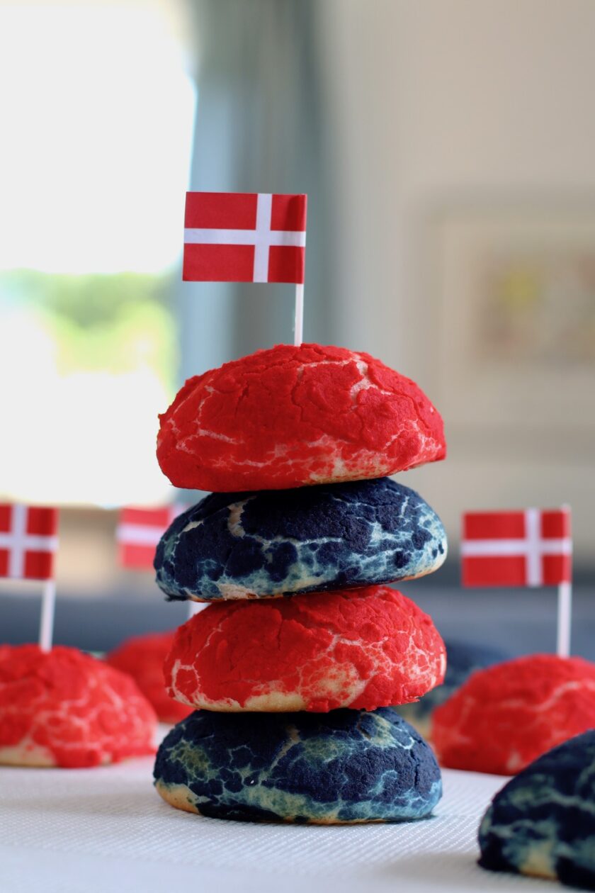 Røde og blå sandwichboller Bagvrk.dk