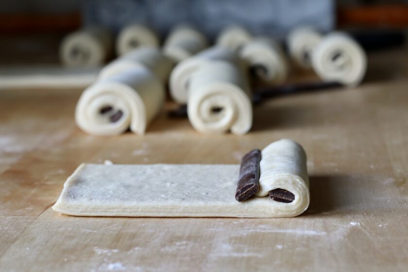 Chokoladecroissant fremgangsmåde Bagvrk.dk